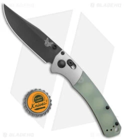 Benchmade Mini Crooked River Limited Edition Knife Jade G-10 (3.25" Black M4) -Benchmade Benchmade Mini Crooked River Limited Edition AXIS Jade G 10 Black BHQ 175592 jr bottlecap