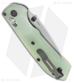 Benchmade Mini Freek AXIS Lock Knife Natural G-10 (3" Stonewash) -Benchmade Benchmade Mini Freek AXIS Lock Knife Natural G 10 3 Satin BHQ 121454 LS Side