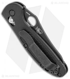 Benchmade Mini Griptilian AXIS Lock Knife Black (2.91" Black Serr) 555SBKHG 8 Benchmade Mini Griptilian AXIS Lock Knife Black (2.91" Black Serr) 555SBKHG -Benchmade Benchmade Mini Griptilian AXIS Black Black Serr 555SBKHG BHQ 110624 jr side
