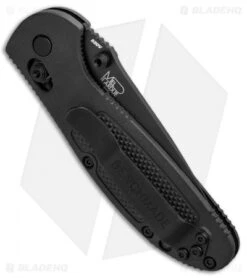 Benchmade Mini Griptilian AXIS Lock Knife Black (2.91" Black Serr) 556SBK-S30V 8 Benchmade Mini Griptilian AXIS Lock Knife Black (2.91" Black Serr) 556SBK-S30V -Benchmade Benchmade Mini Griptilian AXIS Lock Black Black Serr 556SBK S30V BHQ 1417 jr side