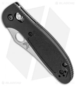 Benchmade Mini Griptilian AXIS Lock Knife Black (2.91" Satin Serr) 555S-S30V -Benchmade Benchmade Mini Griptilian AXIS Lock Black Satin Serr 555S S30V BHQ 1153 jr spine