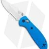 Benchmade Mini Griptilian AXIS Lock Knife Blue (2.91" Satin Serr) 556S-BLU-S30V -Benchmade Benchmade Mini Griptilian AXIS Lock Blue Satin Serr 556S BLU S30V BHQ 3564 jr