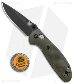 Benchmade Mini Griptilian AXIS Lock Knife Olive Drab (2.91" Black) 556BKOD-154CM -Benchmade Benchmade Mini Griptilian AXIS Lock Olive Drab Black 556BKOD S30V BHQ 6217 jr bottlecap 1