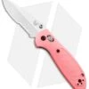 Benchmade Mini Griptilian AXIS Lock Knife Pink (2.91" Satin Serr) 556S-PNK-S30V -Benchmade Benchmade Mini Griptilian AXIS Lock Pink Satin Serr 556S PNK S30V BHQ 3909 jr