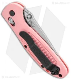 Benchmade Mini Griptilian AXIS Lock Knife (2.91" Satin) 556-PNK-S30V -Benchmade Benchmade Mini Griptilian AXIS Lock Satin 556 PNK S30V BHQ 4021 jr side