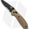 Benchmade Mini Griptilian AXIS Lock Knife Sand (2.91" Black Serr) D2 -Benchmade Benchmade Mini Griptilian Manual Axis Lock D2 Tan Black 556SBKSND2 1402 BHQ 98827 jr