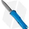Benchmade Om D/A OTF Automatic Knife Blue Alum. (2.5" Gray) 4850-1 -Benchmade Benchmade Om DA OTF Automatic Knife Blue Alum. 2.5 Gray 4850 1 BHQ 118574 LS