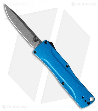 Benchmade Om D/A OTF Automatic Knife Blue Alum. (2.5" Gray) 4850-1 3 Benchmade Om D/A OTF Automatic Knife Blue Alum. (2.5" Gray) 4850-1