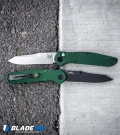 Benchmade Osborne 9400 Automatic Knife Green Aluminum (3.4" Satin) -Benchmade Benchmade Osborne 9400 Automatic Knife Green Aluminum Black BHQ 113245 kp crack web
