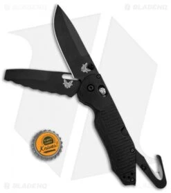 Benchmade Outlast OPTION Lock Rescue Knife Black G-10 (3.6" Black) 365BK -Benchmade Benchmade Outlast OPTION Lock Rescue Black G 10 Black 365BK BHQ 92609 jr bottlecap