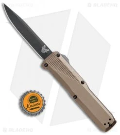 Benchmade 4600DLC-1 Phaeton D/A OTF Automatic Knife FDE (3.45" Black DLC) -Benchmade Benchmade Phaeton DA OTF FDE Black DLC 4600DLC 1 BHQ 51640 jr bottlecap 2