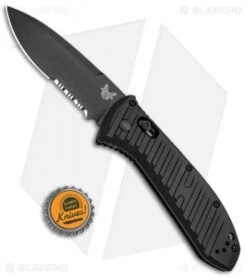 Benchmade 5700SBK Auto Presidio II Automatic Knife (3.7" Black Serr) -Benchmade Benchmade Presidio II AXIS Black Serr Auto 5700SBK BHQ 51642 jr bottlecap 2