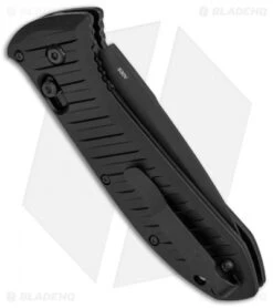 Benchmade 5700SBK Auto Presidio II Automatic Knife (3.7" Black Serr) -Benchmade Benchmade Presidio II AXIS Black Serr Auto 5700SBK BHQ 51642 jr side