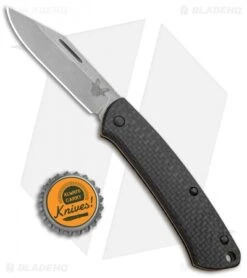 Benchmade Proper Clip Point Slip Joint Knife Carbon Fiber/FDE (2.8" SW) 318-2 -Benchmade Benchmade Proper CP SJ CF FDE SW 318 2 BHQ 97553 jr bottlecap