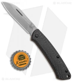 Benchmade Proper Sheepsfoot Slip Joint Knife Carbon Fiber/FDE (2.8" SW) 319-2 -Benchmade Benchmade Proper Sheepsfoot SJ CF FDE SW 319 2 BHQ 97554 jr bottlecap