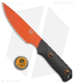 Benchmade Raghorn Hunting Fixed Blade Knife Carbon Fiber (4" Orange) 15600OR -Benchmade Benchmade Raghorn Hunting Fixed Blade CF Orange BHQ 137229 jr bottlecap