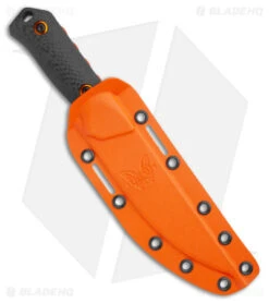 Benchmade Raghorn Hunting Fixed Blade Knife Carbon Fiber (4" Orange) 15600OR -Benchmade Benchmade Raghorn Hunting Fixed Blade CF Orange BHQ 137229 jr sheath 3
