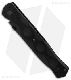 Benchmade SOCP Liner Lock Knife Black G-10 (4.47" Black Serr) 390SBK -Benchmade Benchmade SOCP Black G10 Black Serr BHQ 87889 er spine