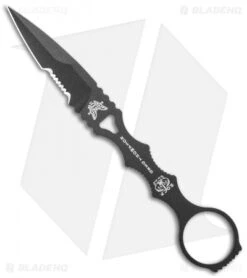 Benchmade SOCP Knife W/ Trainer Blade 178SBK-COMBO Black Sheath (3.22" Serr) -Benchmade Benchmade SOCP Knife Trainer Black Sheath Serr 178SBK COMBO BHQ 19609 jr knife