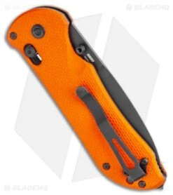 Benchmade Triage AXIS Lock Knife Orange G-10 (3.5" Black Serr) 916SBK-ORG -Benchmade Benchmade Triage AXIS Lock Knife Orange G 10 3.5 Black Serr 916SBK ORG BHQ 9699 LS Side