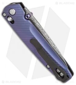 Benchmade Valet Gold Class AXIS Lock Knife Blue-Violet Ti (Damascus) 485-171 8 Benchmade Valet Gold Class AXIS Lock Knife Blue-Violet Ti (Damascus) 485-171 -Benchmade Benchmade Valet Gold Class blue violet ti damascus 485 171 BHQ 51600 er side