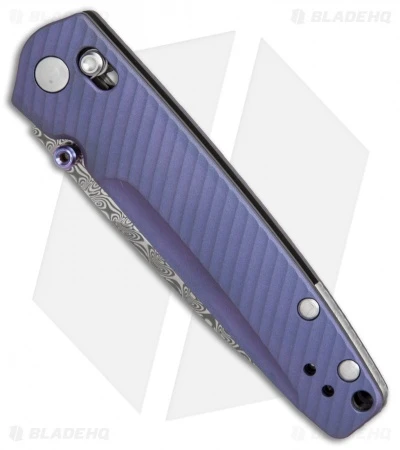 Benchmade Valet Gold Class AXIS Lock Knife Blue-Violet Ti (Damascus) 485-171 4 Benchmade Valet Gold Class AXIS Lock Knife Blue-Violet Ti (Damascus) 485-171 - Image 2