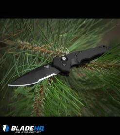Benchmade Rukus II Automatic Knife (3.4" Black Serr) 9600SBK -Benchmade Benchmade rukus ii Auto 9600SBK BHQ 74379 dl