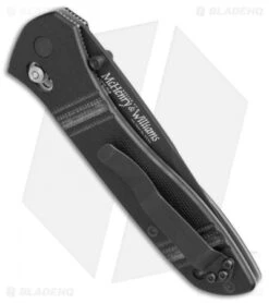 Vintage Benchmade 710 McHenry & Williams AXIS Lock Knife (4" Black Serr) -Benchmade Vintage Benchmade 710 McHenry WIlliams black serr BHQ 71892 er side