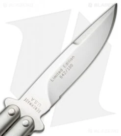 Rare Vintage Benchmade 30-SPL LE Bali-Song Butterfly Knife (3.5" Satin) #42 -Benchmade benchmade 30 spl balisong special 042 blade cm