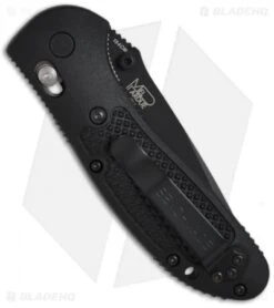 Benchmade Griptilian AXIS Lock Knife Black (3.45" Black Serr) 551SBK -Benchmade benchmade 551sbk griptilian mpd new back