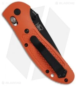 Benchmade Griptilian AXIS Lock Knife Orange (3.45" Black) 551BK-ORG -Benchmade benchmade 551sbk org grip drop p back