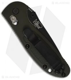 Benchmade Mini Griptilian OD Green Tanto Knife (2.91" Black) 557BKOD -Benchmade benchmade 556bkod mini griptilian olive drab new back