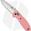 Benchmade Mini Griptilian AXIS Lock Knife Pink (2.91" Satin Serr) 556S-PNK-154CM -Benchmade benchmade 556s pnk mini griptilian
