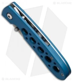 Vintage Benchmade Leopard 612S-BLU Liner Lock Knife (3.0" Satin Serr) -Benchmade benchmade 612s blu bottom cm