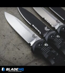 Benchmade 4400 Casbah Automatic Knife Black Grivory (3.4" Satin) -Benchmade benchmade casbah variety sw black plain serr dl 2