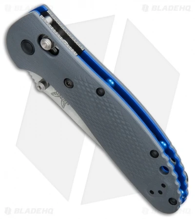 Benchmade Griptilian AXIS Lock Knife Gray/Blue G-10 (3.45" Satin) 551-1 4 Benchmade Griptilian AXIS Lock Knife Gray/Blue G-10 (3.45" Satin) 551-1 - Image 2