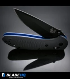 Benchmade Griptilian AXIS Lock Knife Gray/Blue G-10 (3.45" Black) 551BK-1 -Benchmade benchmade griptilian grey blue black 551bk 1 BHQ 33709 dl 2