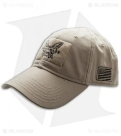 Benchmade Knives Tactical Coyote Tan Hat Velcro Patch (Adjustable) -Benchmade benchmade hat 987908f side flag