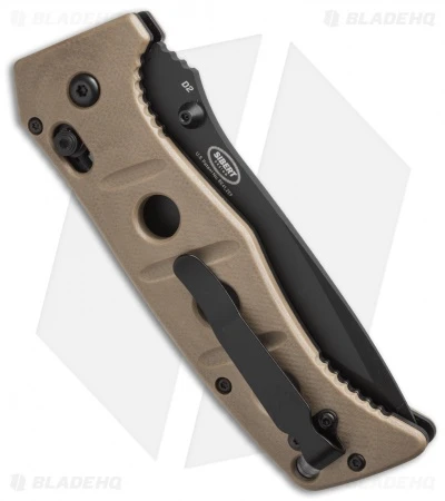 Benchmade Sibert 275SBKSN Adamas AXIS Lock Knife Tan G-10 (3.82" Black Serr) 4 Benchmade Sibert 275SBKSN Adamas AXIS Lock Knife Tan G-10 (3.82" Black Serr) - Image 2