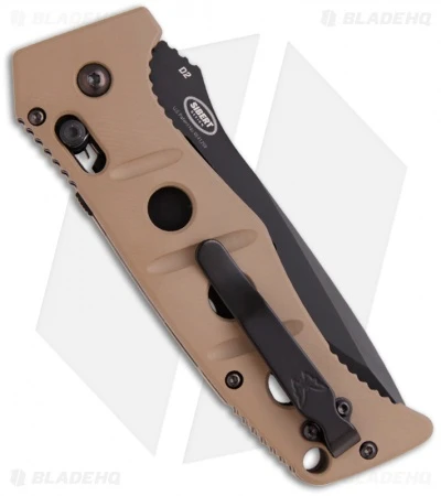 Benchmade 2750 Adamas Automatic Knife W/ Tan Handle (3.82" Black Serr) 2750SBKSN 4 Benchmade 2750 Adamas Automatic Knife W/ Tan Handle (3.82" Black Serr) 2750SBKSN - Image 2