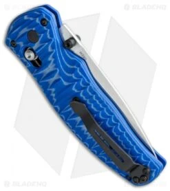 Benchmade Volli AXIS-Assist Knife Blue G-10 (3.26" Satin) 1000001-1601 -Benchmade benchmade volli 1000001 1601 side cm