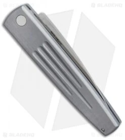 Vintage Benchmade 1000S Auto Spike Automatic Knife Pewter (3.6" Satin Serr) -Benchmade vintage benchmade 1000S spike pewter BHQ 37811 er side