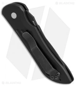 Vintage Benchmade 9500SBT Mini-Auto Stryker Automatic Knife (2.9" Black Serr) -Benchmade vintage benchmade mini auto stryker black serr 9500sbt BHQ 37218 er side